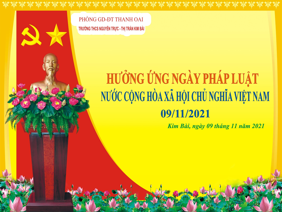 Maket ngày pháp luật Việt Nam